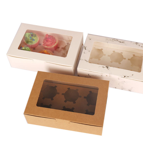 New egg yolk cake cupcake packaging box mousse pudding packaging box can be customized in batches