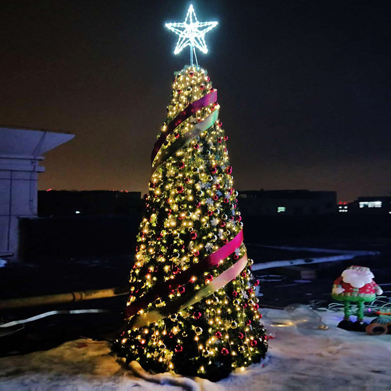 Large Outdoor Frame Tree Outdoor Christmas Tree Hotel Lobby Christmas Tree Layout 8m / 6m / 10m