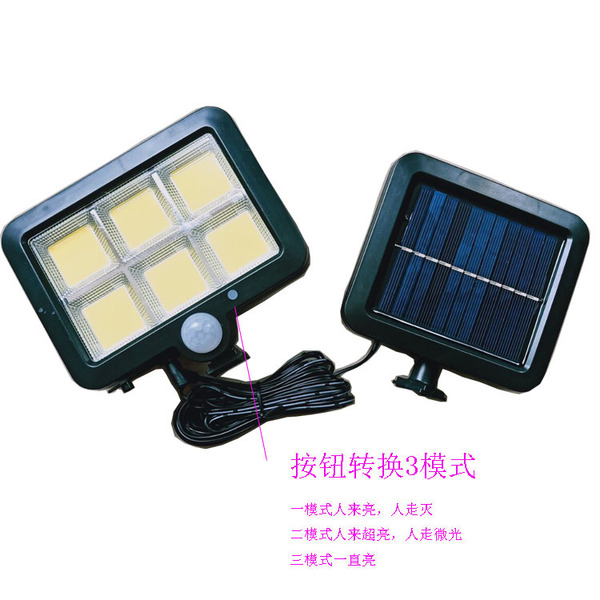 Physiological induction travel split sconce solar-powered for gazebo