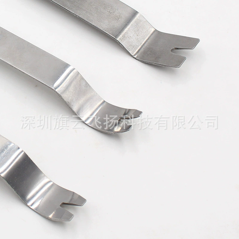New stainless steel pry plate car audio disassembly tool interior door panel removal pry bar metal door ding puncture