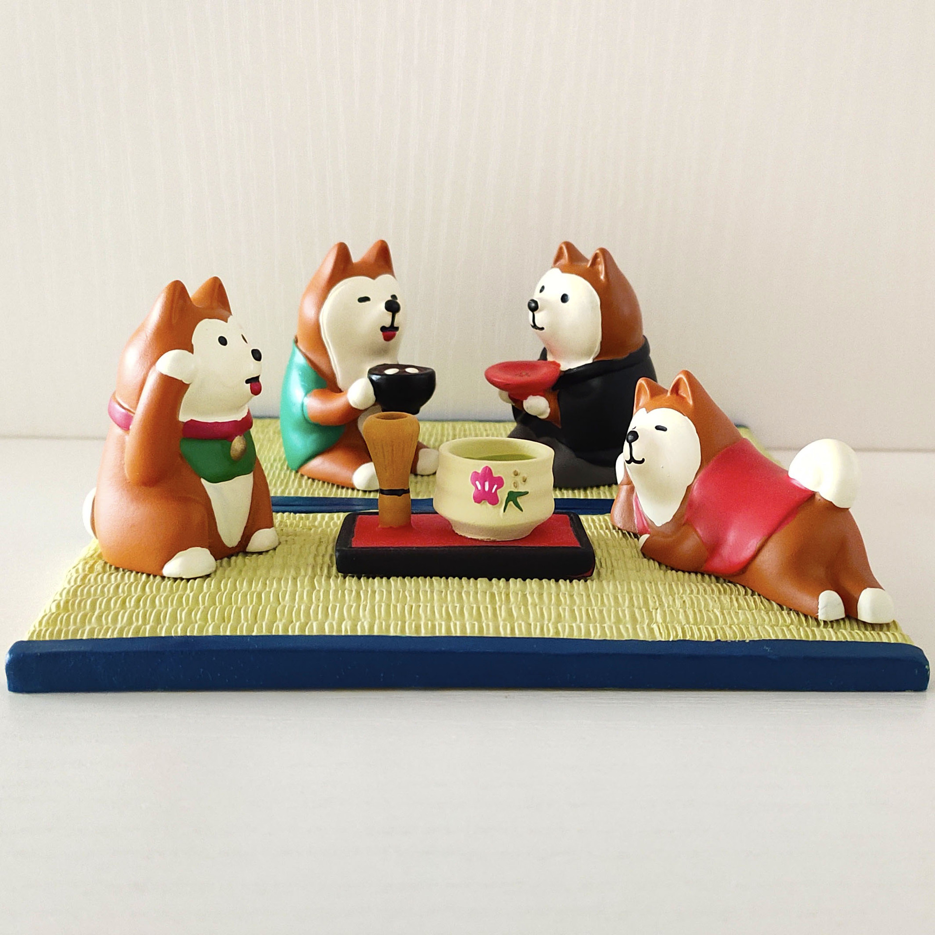 크리 에이 티브 일본 고양이 잡화 zakka Shiba Inu INS 스타일 데스크탑 손으로 그린 수지 DIY 공예 작은 장식품