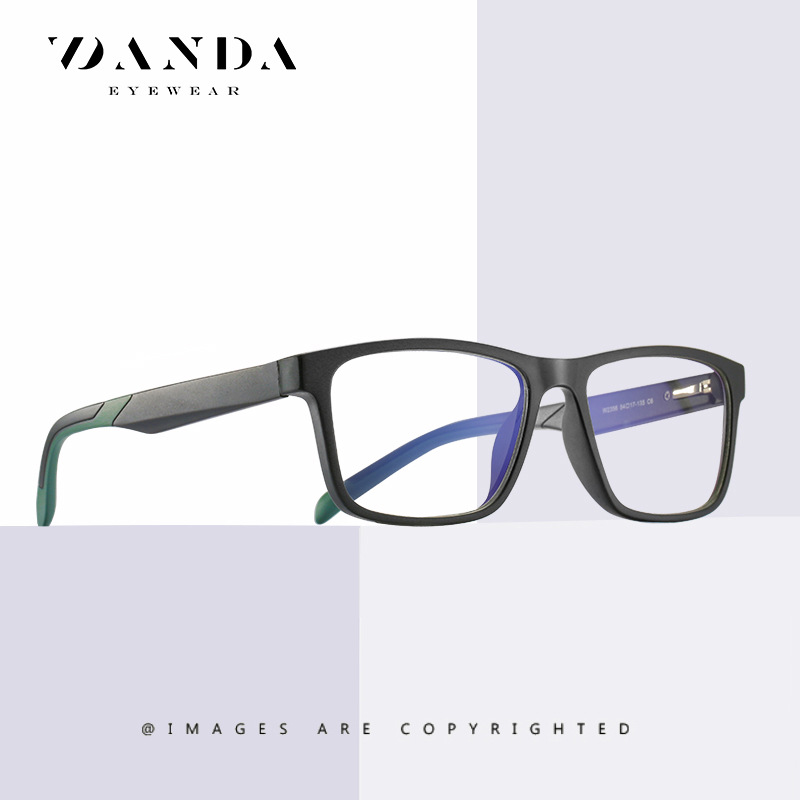 2020 nuevas gafas de luz anti-azul TR artísticas gafas cuadradas lisas 2356 gafas de primavera para hombres y mujeres suministro directo de fábrica
