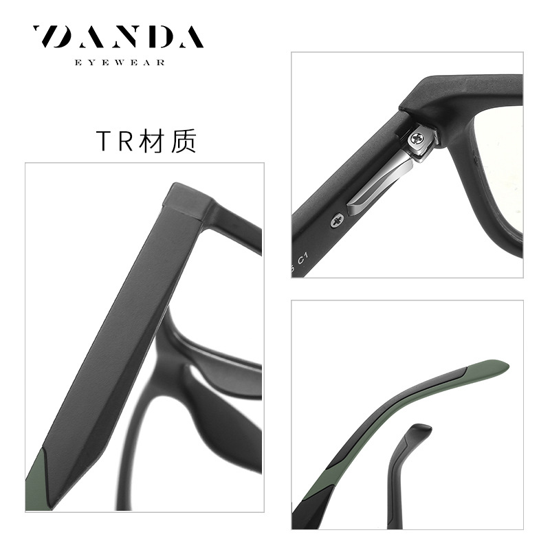 2020 nuevas gafas de luz anti-azul TR artísticas gafas cuadradas lisas 2356 gafas de primavera para hombres y mujeres suministro directo de fábrica