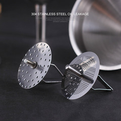 Stainless steel funnel, large diameter 304 wine funnel, kitchen household filter residue oil funnel, filter set in various sizes.