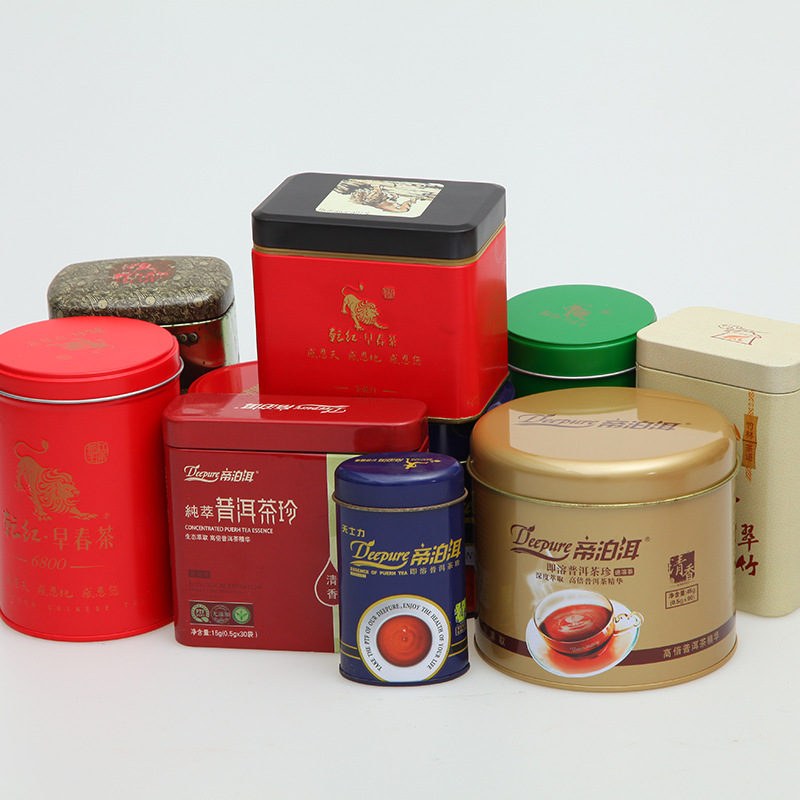 茶叶罐铁罐红茶绿茶白茶通用马口铁密封方形罐子茶叶盒空罐子厂家
