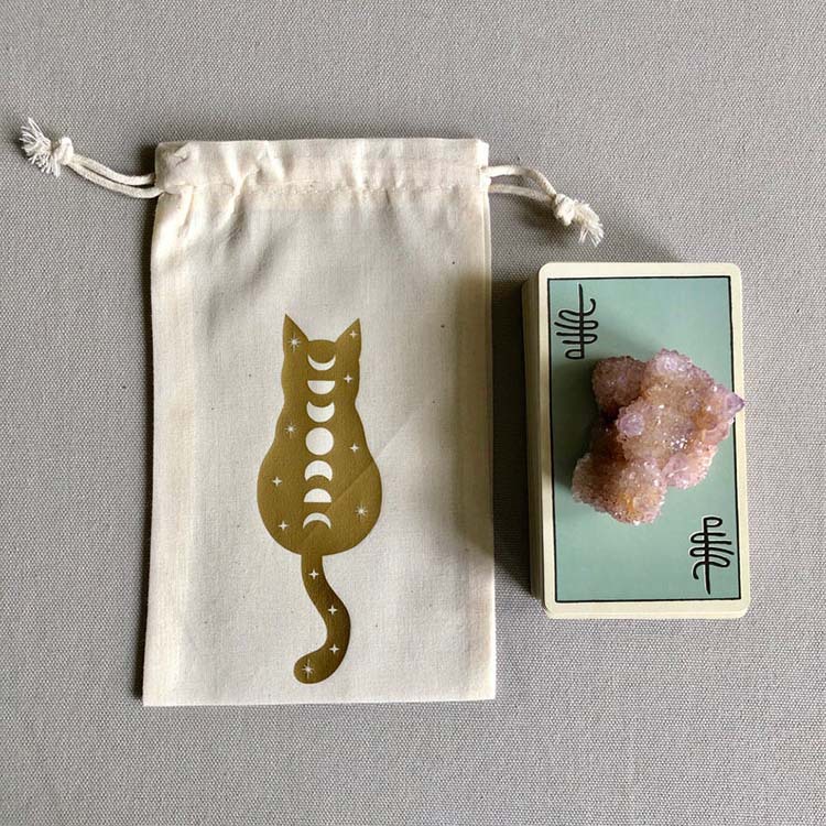 厂家批发亚马逊爆款 塔罗牌收纳袋 手游卡牌玩具束口袋 定制logo