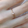 Ring from pearl, accessory, European style, simple and elegant design, wholesale