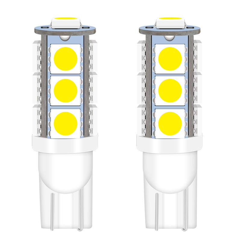 Suministro transfronterizo 5050 T10 ancho bombilla 13smd w5w brillante luz LED Modificación del coche luz de lectura