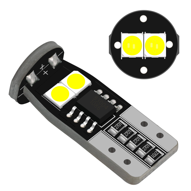 Venta caliente transfronteriza T10 lámpara de coche 6smd 3030 6 Lámpara de lectura de decodificación lámpara de ancho T10 lámpara de coche pequeña lámpara