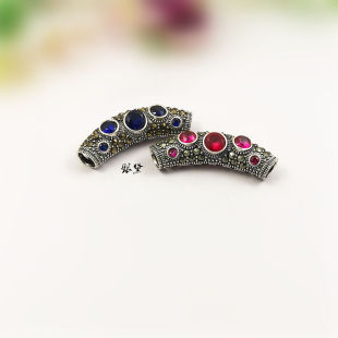 S925���y̩�y�R��ِ���� �ʯ �ֹ����K��� ˮ����DIY�y����