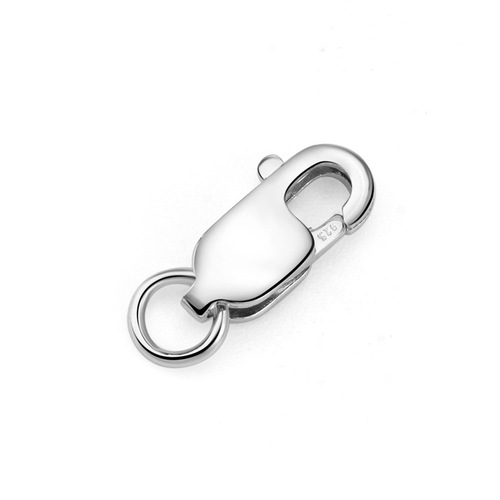 S925 sterling silver accessories square buckle spring buckle connecting buckle DIY necklace bracelet buckle manufacturer wholesale