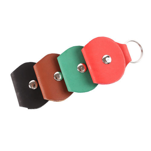 Wholesale guitar pick cover electric guitar pick case pu leather leather guitar keychain guitar pick bag