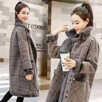 Woolen coat, demi-season long warm jacket