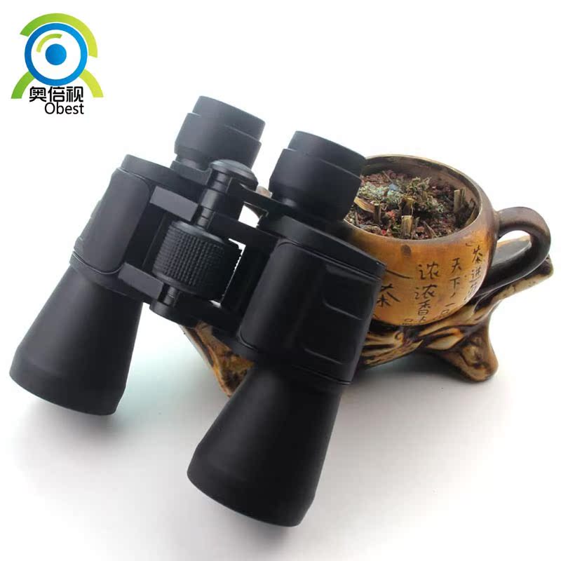 20X50高倍望远镜双筒微光夜视高倍高清绿膜望远镜批发防水远距离