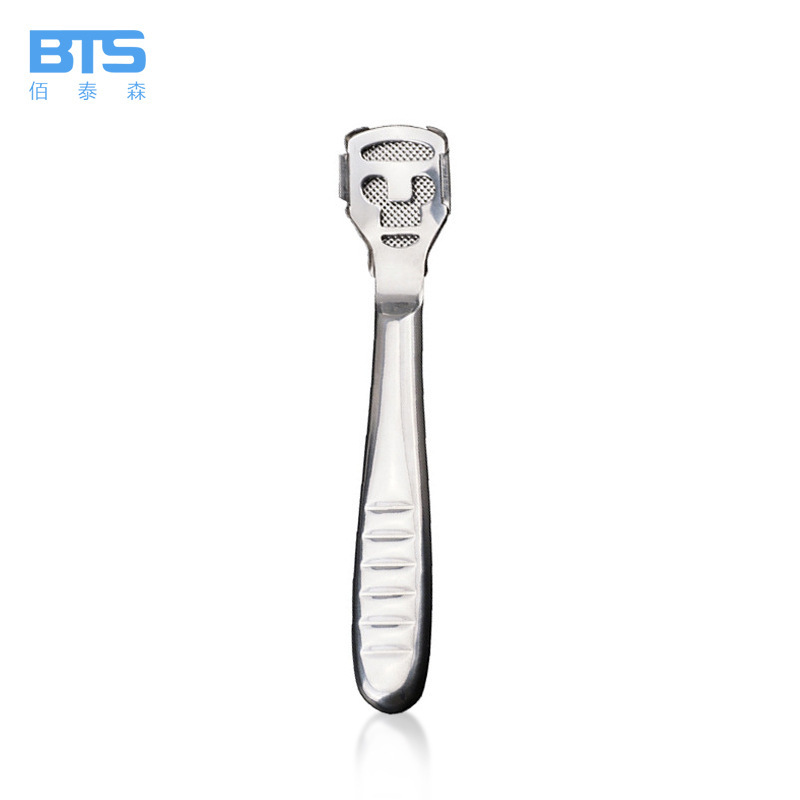 Acero inoxidable pedicura cuchillo cortaúñas raspado piel muerta cuchillo callos piel gruesa cepilladora limpieza cuidado pedicura raspador pie cepilladora