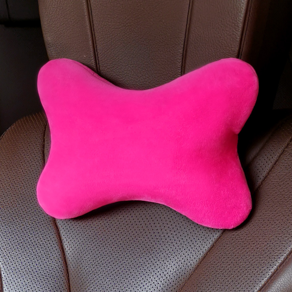 Coche creativo suministros coche reposacabezas soporte lumbar cuello almohada invierno felpa Linda personalidad femenina de dibujos animados coche interior