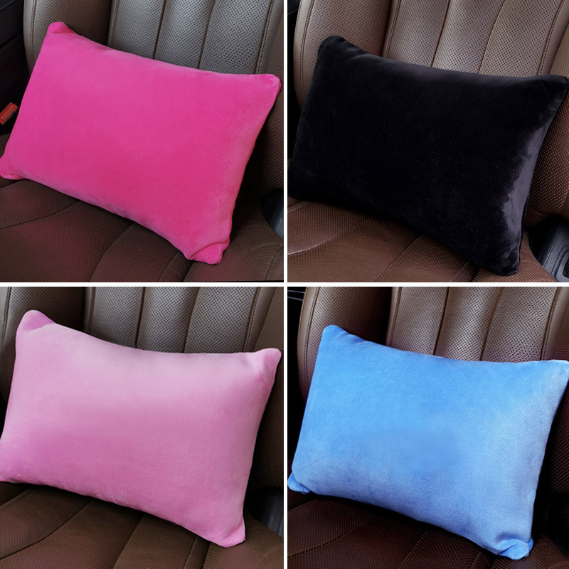 Coche creativo suministros coche reposacabezas soporte lumbar cuello almohada invierno felpa Linda personalidad femenina de dibujos animados coche interior