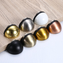 带磁不锈钢龟顶 两用免打孔门碰 磁地吸门阻防撞橡胶半球限位器