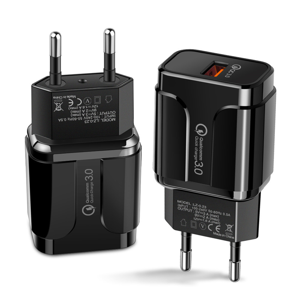 QC3.0 cargador de carga rápida de un solo puerto USB cabeza de carga rápida [Exclusivo transfronterizo] Carga de viaje de Carga inteligente