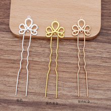 DIY配件宫廷步摇发簪古风材料合金65铁U叉(09766)