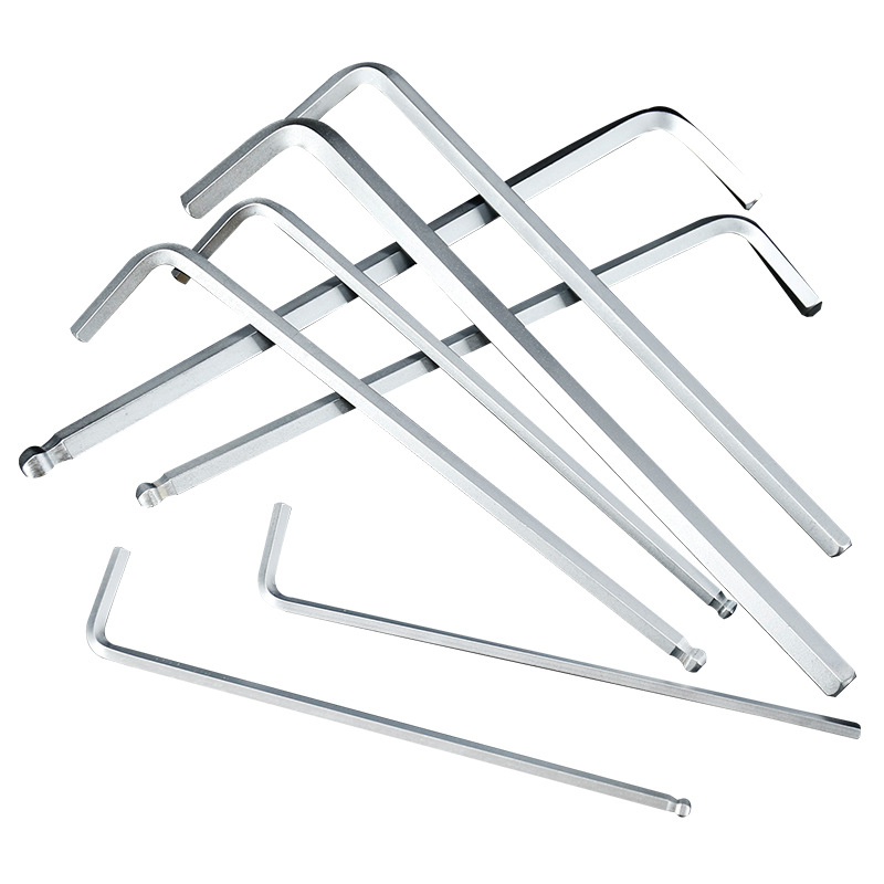 YATO内六角扳手螺丝刀单个特长平头内六方球头六棱板手内6角扳手