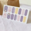 Cartoon matte nail stickers, waterproof detachable fake nails for nails, hand painting, gradient, Japanese and Korean