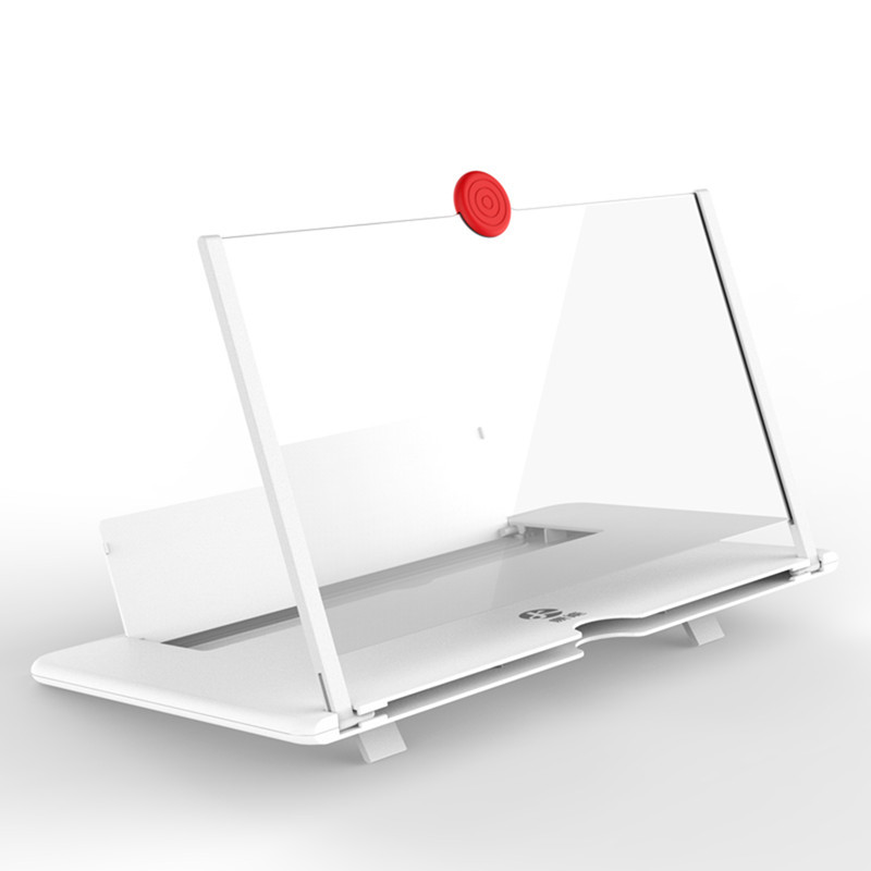 Amplificador de pantalla para teléfono móvil de 16 pulgadas, soporte plegable, lupa de video 3D, pantalla grande de 12 pulgadas para ver series