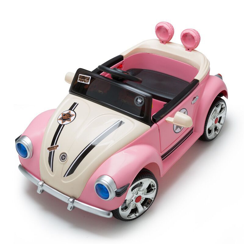 Nuevo coche eléctrico para niños Lindo coche de princesa de cuatro ruedas de control remoto coche eléctrico portátil cochecito de juguete para niños