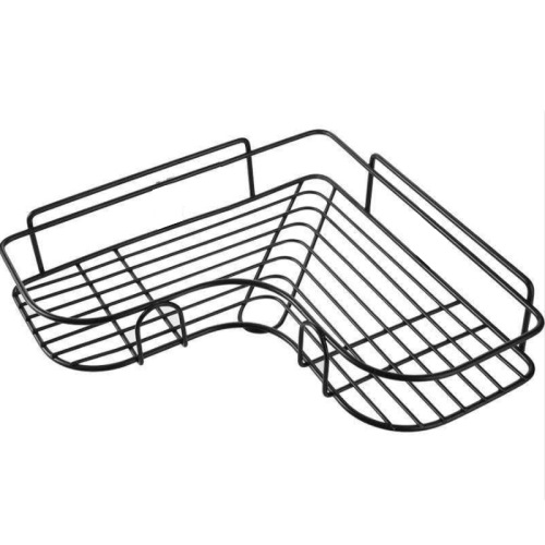 浴室免打孔转角置物架卫生间用具铁艺收纳架厨房三角架卫浴角架