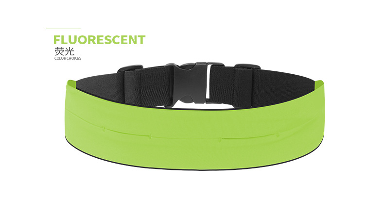 Riñonera con hebilla, amarillo fluorescente, talla única