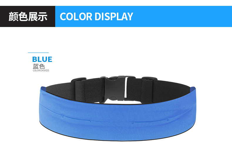 Riñonera con hebilla azul talla única