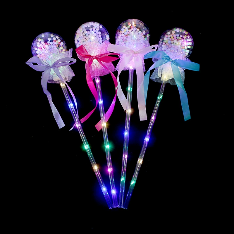 Детские светящиеся звёздное небо мяч волшебная палочка с LED-эффектом, новогодний лоток, маленькие товары, светящиеся игрушки, подарки на уличном рынке