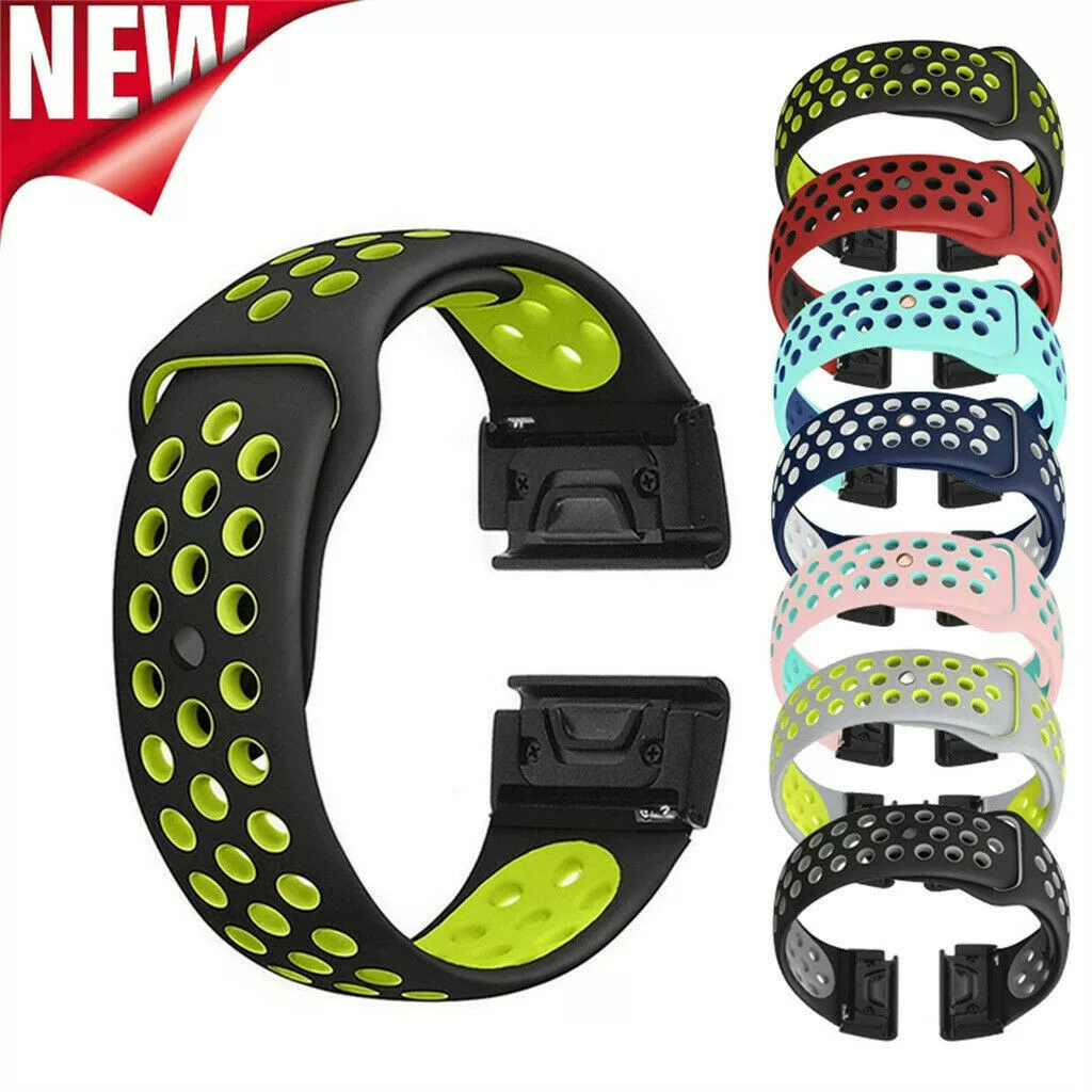 Проводной ремень Garmin Jiaming Fenix5X/5, силиконовый двойной цвет MK1 дышащий быстрый демонтаж лент, 935