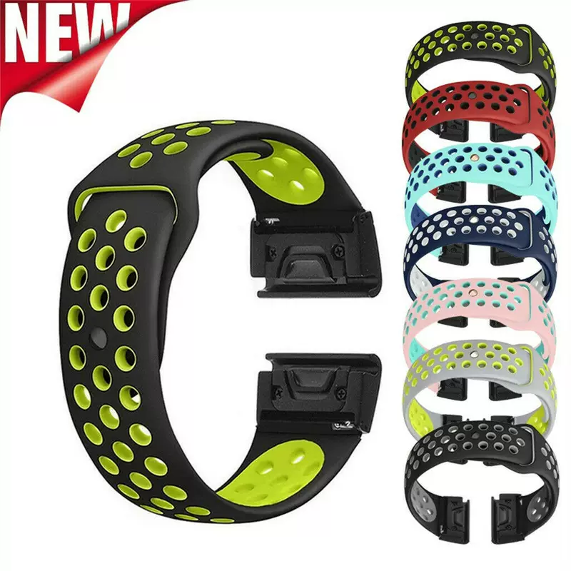 Проводной ремень Garmin Jiaming Fenix5X/5, силиконовый двойной цвет MK1 дышащий быстрый демонтаж лент, 935