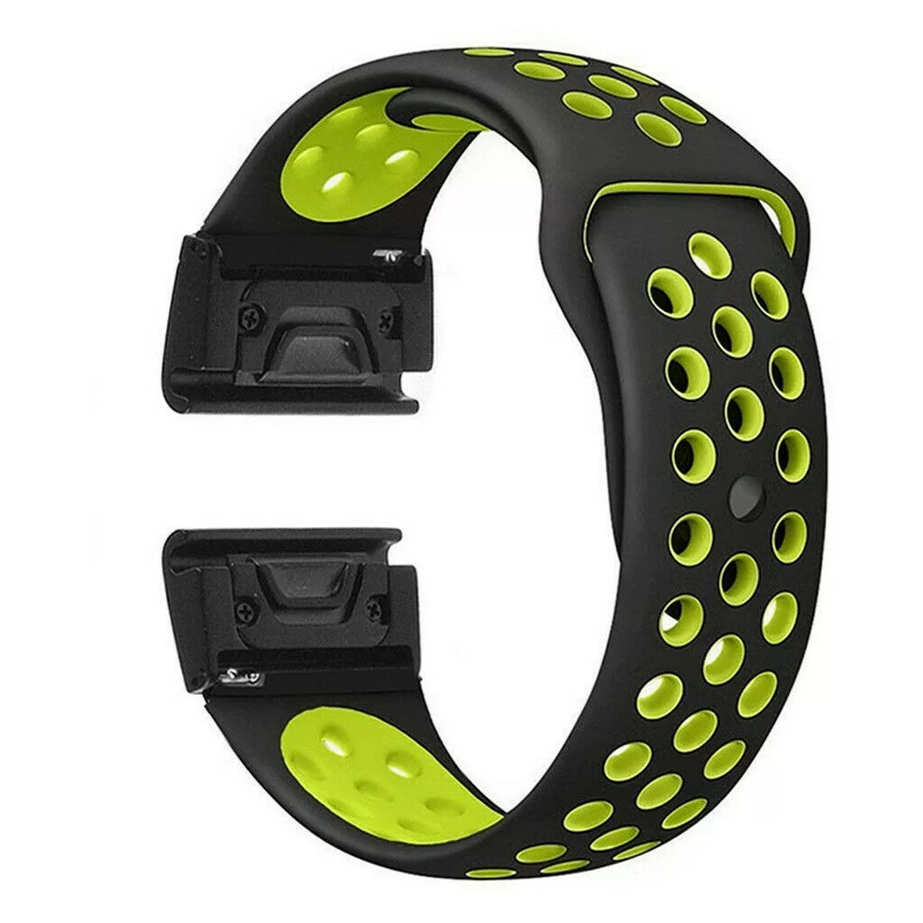 Проводной ремень Garmin Jiaming Fenix5X/5, силиконовый двойной цвет MK1 дышащий быстрый демонтаж лент, 935