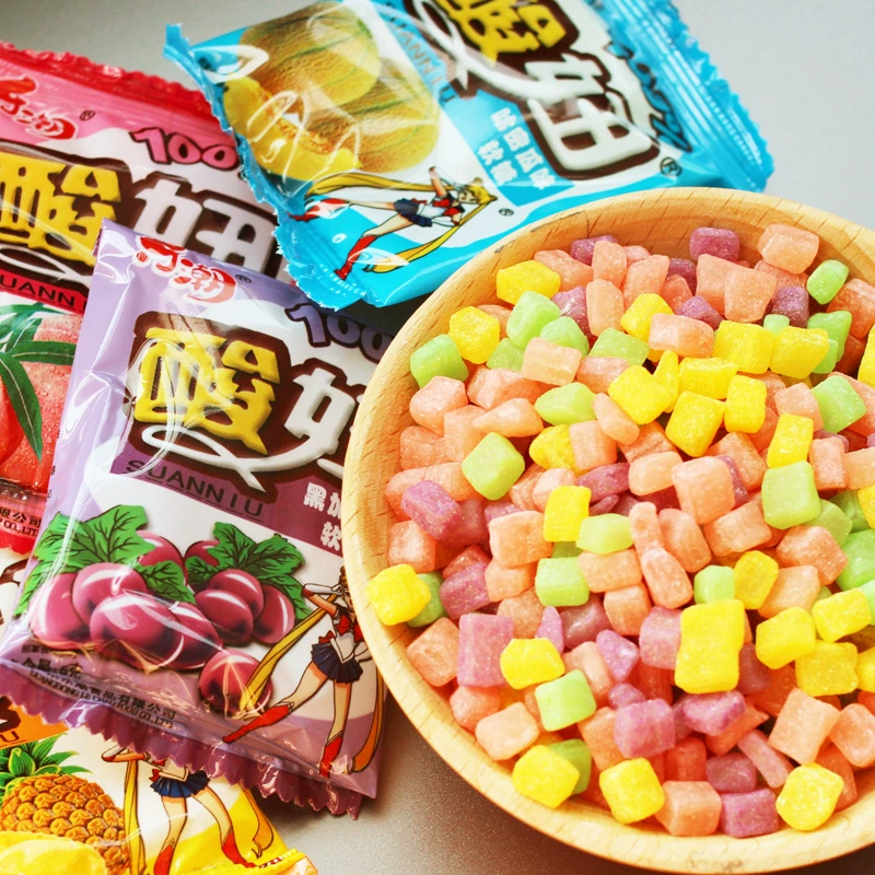 Le Chao Sour Girl фруктовый сок помадка Конфеты 8090 ностальгические закуски детская еда 5 г * 60 пакетов студенческого досуга почтовые расходы