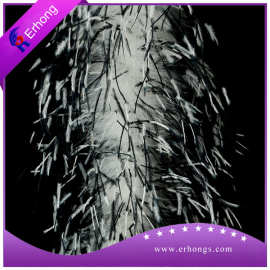 鸵鸟毛条15-18长丝混色双色扎染分段沾头绒条 走秀围巾演出服E18