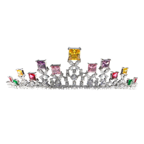 European and American Bridal Jewelry Women's Birthday Zircon Korean Style Wedding Noble Luxury Crown Headwear New Accessories Crown