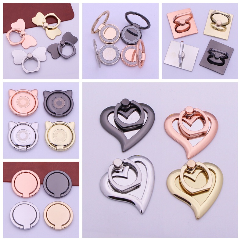 Korean Heart-Shaped Creative Lazy Ring Buckle Gift Hot Selling New Mobile Phone Ring Holder