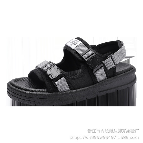 Sandals men's summer  new trend anti-sweat leisure sports driving and outdoor beach shoes men's sandals and slippers