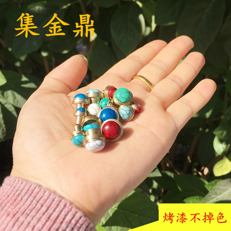 黄铜葫芦配件手捻葫芦配饰鼻烟壶镶口配件葫芦铜口盖内画鼻烟壶盖