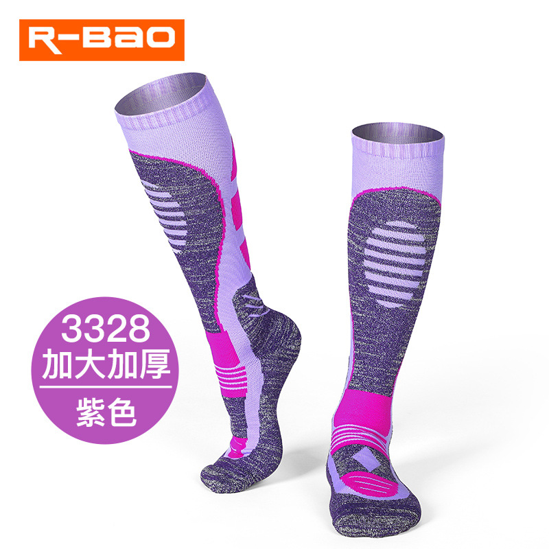 2019 nuevos calcetines largos de esquí de invierno montañismo calcetines de senderismo engrosados con toalla para hombres y mujeres sobre la rodilla calcetines de nieve