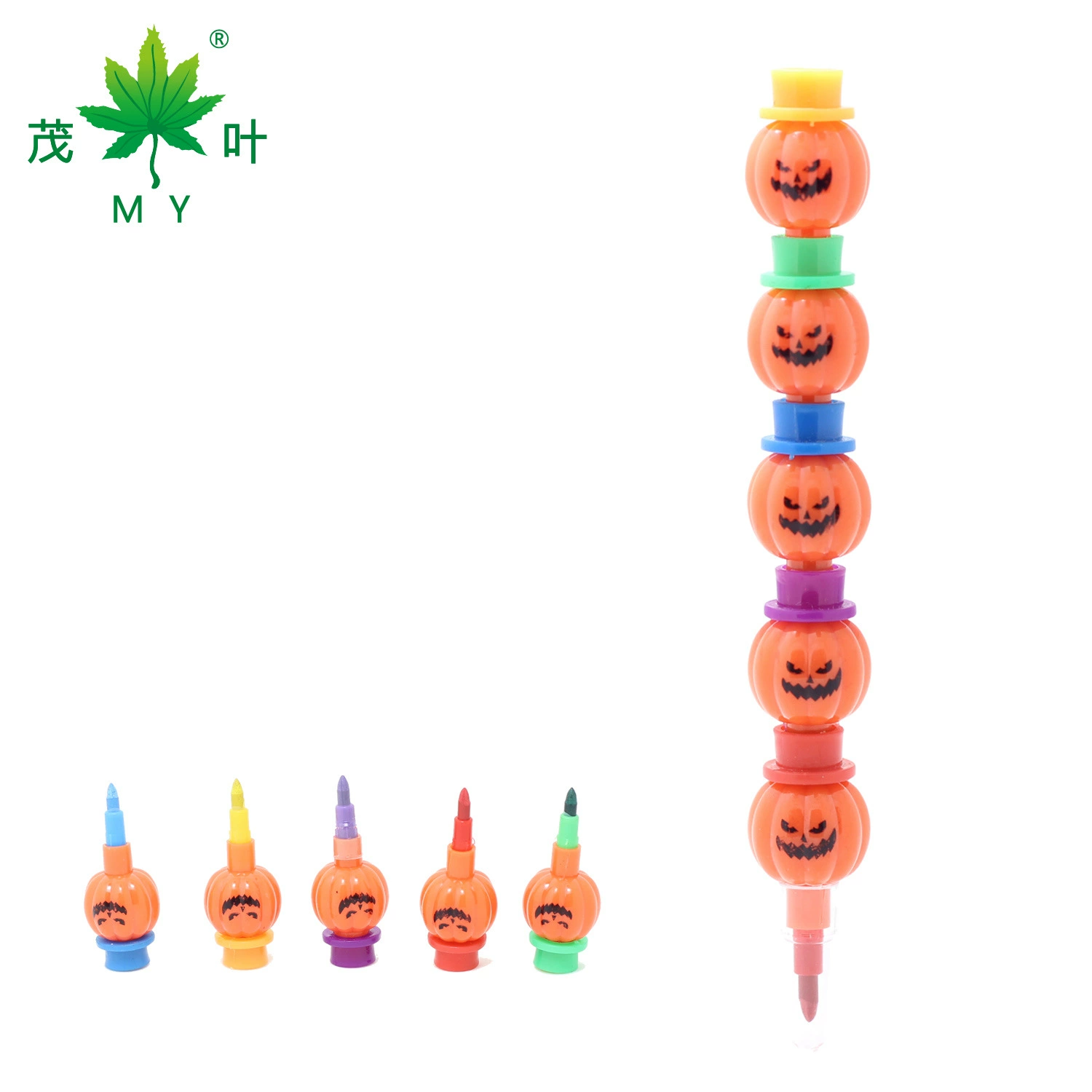 5-секционная шляпа, тыквенный карандаш, карандаш (MYS49), детская игрушка на Хэллоуин, роспись, можно соединить, мило