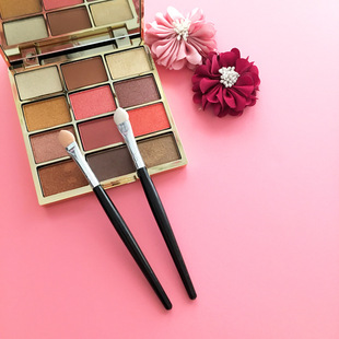 A076 wholesale single head plastic handle Sponge eye shadow stick portable eye shadow brush beauty makeup tools