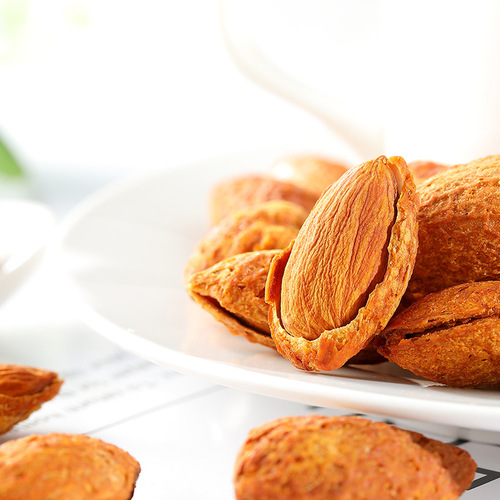 Kefan hand-peeled almonds 500g bags of nuts, roasted seeds and nuts, specialty snacks, office leisure snacks, drop shipping