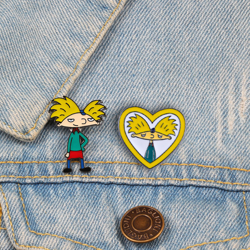 Cross-border animation peripheral accessories, cartoon cute Japanese childlike brooches, clothes, hats, bags, accessories, decoration badges