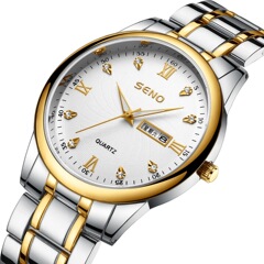 Wholesale SENO Chennuo men's business fully automatic non-mechanical watch luminous waterproof double calendar watch one piece drop shipping