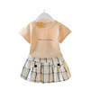 Children's set, summer clothing, children's clothing, Korean style, with short sleeve