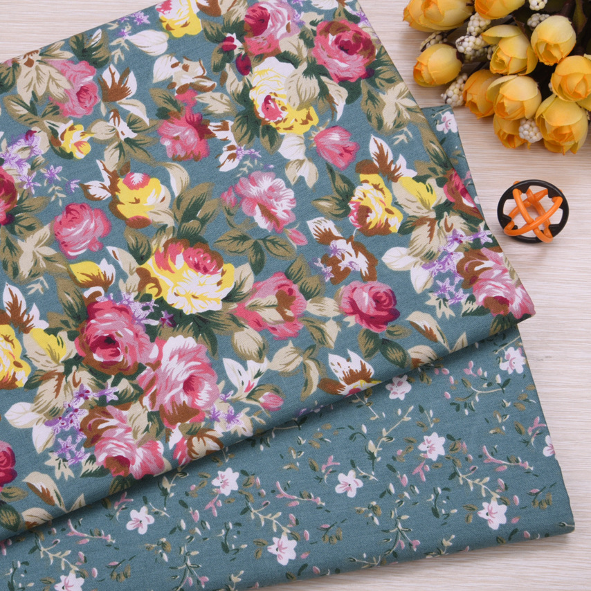 批发供应 宝宝全棉布40支133*72小花 罩衣尿垫纯棉床品布料