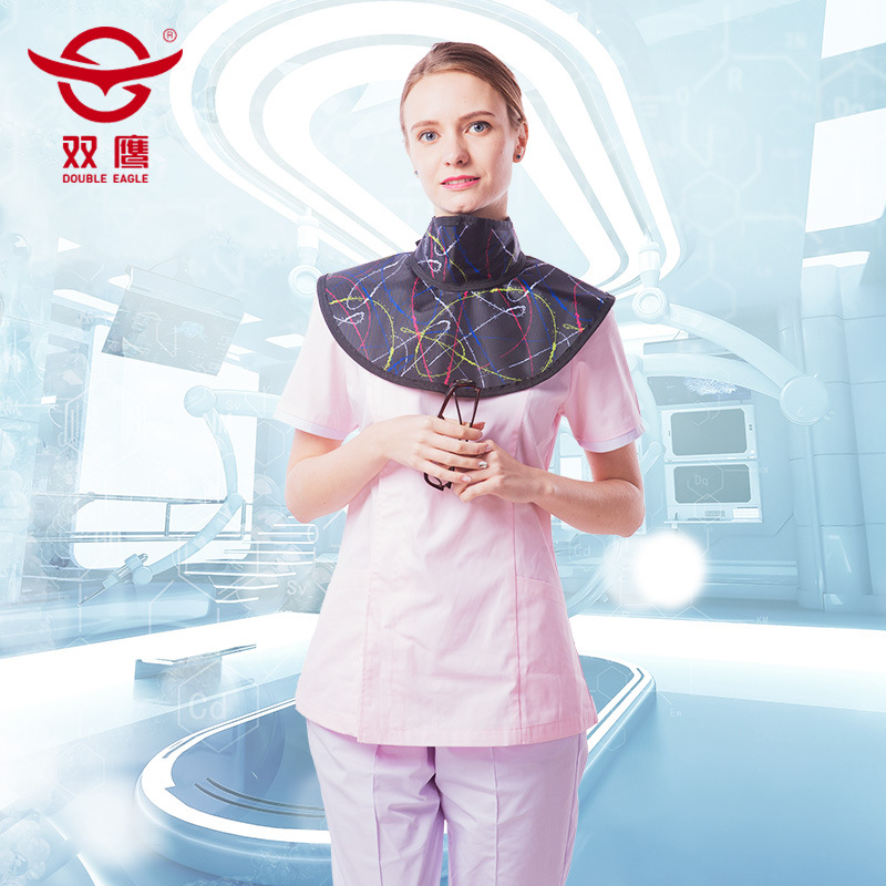 超柔软x射线防护铅围脖 CT介入放射手术颈部甲状腺防护美式大围领